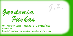 gardenia puskas business card
